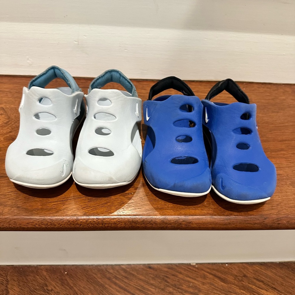 Nike Sunray Protect Sandal Bundle - Light Blue and Darky Blue/Black